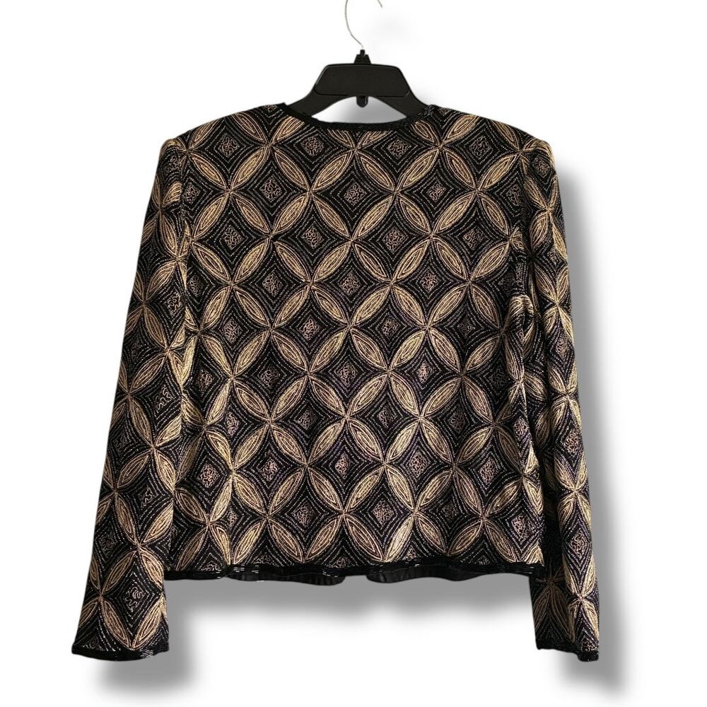 Vintage Papell Boutique Evening beaded cardigan jacket Size XL - Picture 4 of 8